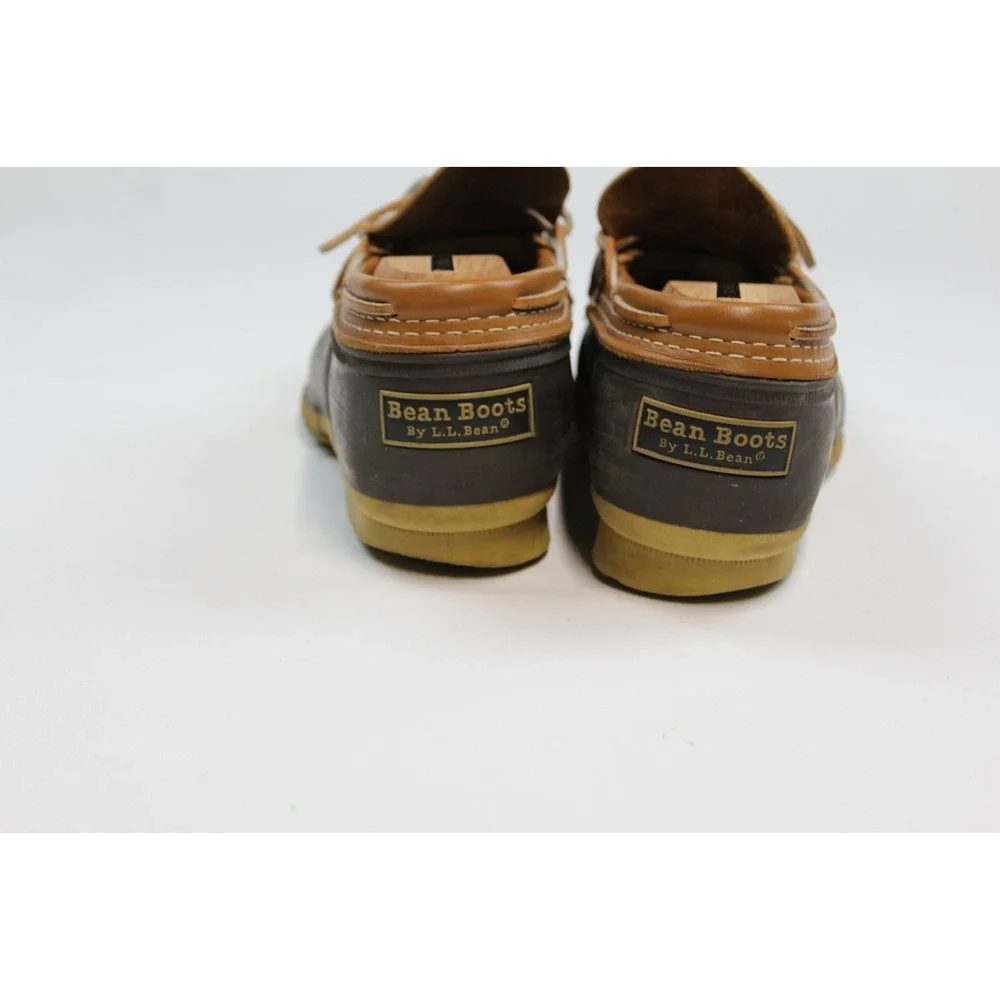 LL Bean Short Brown Duck Boots Size 9M